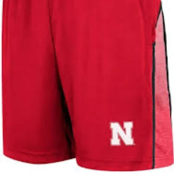 Youth Nebraska Cornhuskers Red Colosseum Logo Shorts – Youth XL - 0216 - Picture 2 of 8